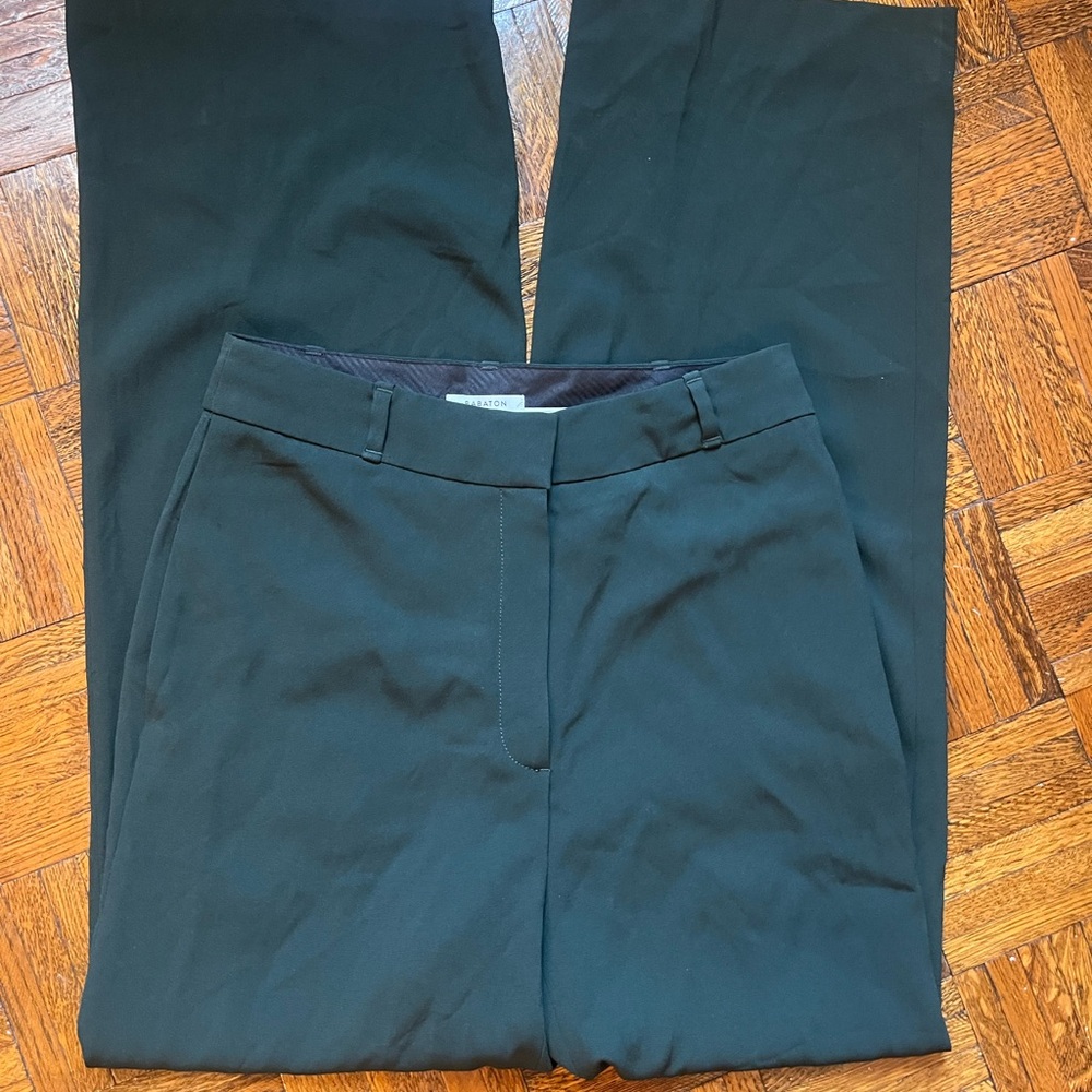 Babaton green dress pants